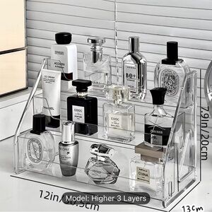 Clear Acrylic Makeup and Perfume Organizer